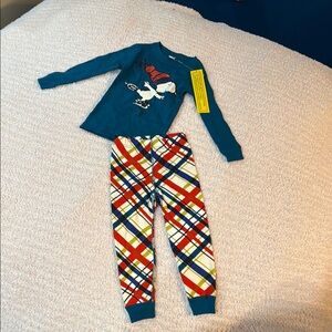 NWT 3T Hanna Anderson organic cotton snoopy peanuts Print Pajamas